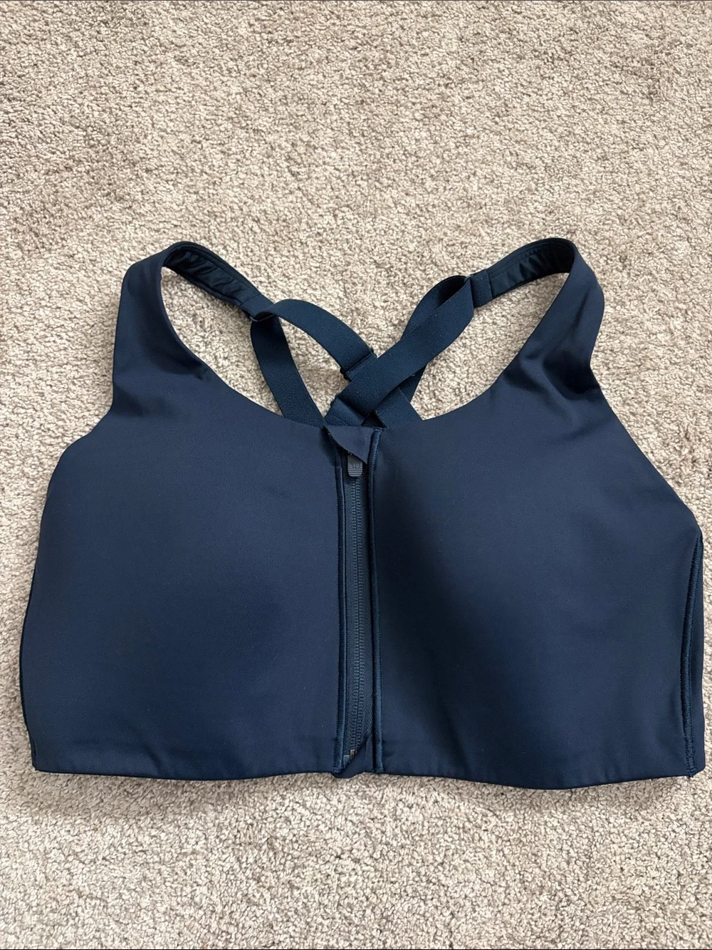 lululemon athletica Front-Zip Crisscross Sports Bra - Navy